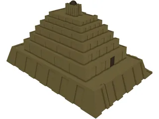 Temple 3D Model preview