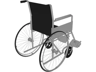 Wheelchair 3D Model preview