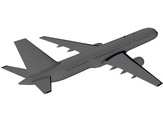 Boeing 757 3D Model preview