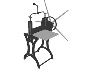 Antique Press 3D Model preview