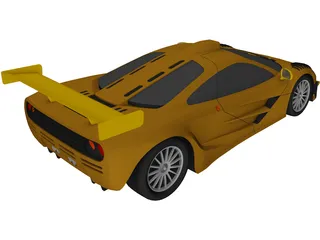 McLaren F1 GT1 (1997) 3D Model preview