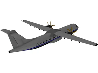 ATR 72 3D Model preview