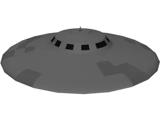 Flying Saucer 3D Model preview