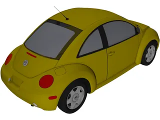 Volkswagen Beetle (1998) 3D Model preview