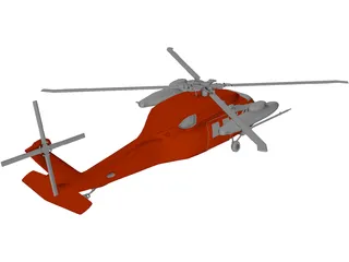 Sikorsky UH-60 Black Hawk 3D Model preview