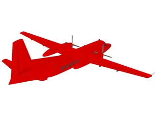 Fairchild Hiller FH-227 3D Model preview