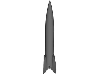 V-2 Rocket 3D Model preview