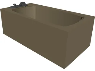 Bathtub 3D Model preview