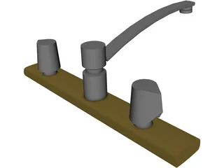 Kitchen Faucet 3D Model preview