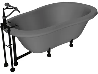 Bathtub 3D Model preview