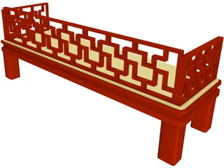 Bench 3D Model preview