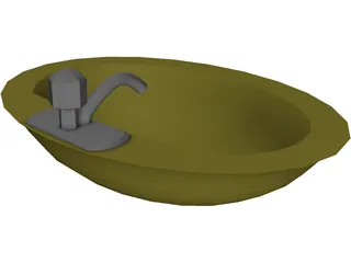 Sink Bathroom 3D Model preview