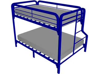 Bed Bunk 3D Model preview