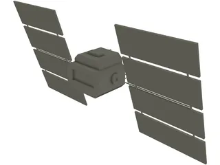 GPS Satellite 3D Model preview
