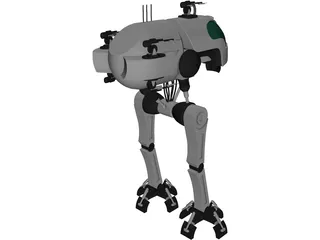 Robot Walker 3D Model preview