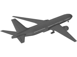 Boeing 777 3D Model preview