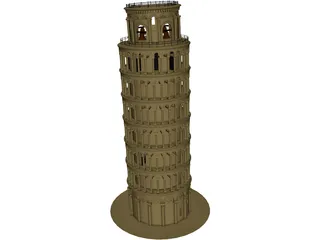 Tower Of Pisa 3D Model preview
