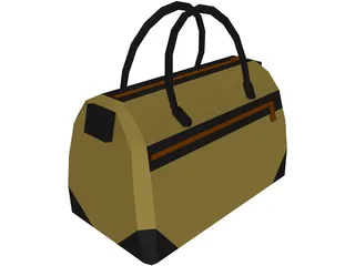 Duffel Sports Bag 3D Model preview