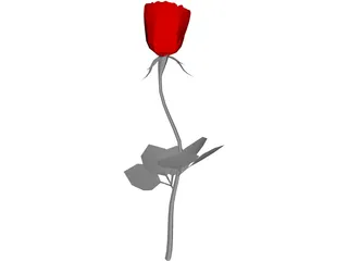 Rose 3D Model preview