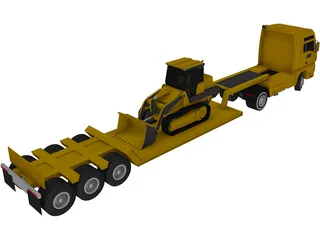 Euro Lowboy 3D Model preview