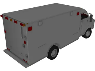 Ambulance Classic 3D Model preview