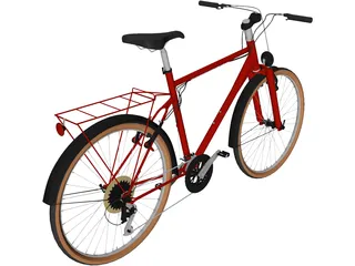 Bike Touring 3D Model preview