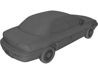 Pontiac Grand Am (1994) 3D Model preview