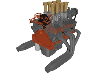 Chevrolet Small Block Engine 3D Model preview