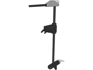 Electric Trolling Motor 3D Model preview