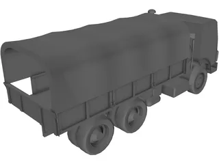 Kamaz Russian Army Truck 3D Model preview