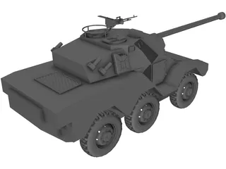 ERC-90 Recon Tank 3D Model preview