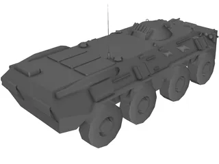 BTR-80 Armored Personnell Carrier 3D Model preview