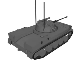 BMD-3 Airborne IFV 3D Model preview
