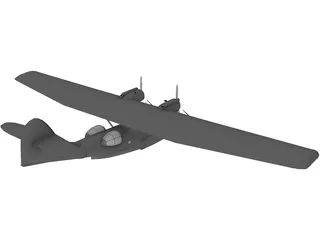Amphibious Aircraft 3D Model preview
