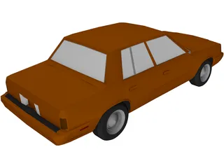 Plymouth Reliant (1985) 3D Model preview