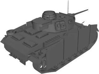 Panzer-3 Ausf.M 3D Model preview