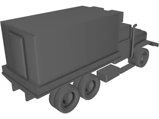 M35A2 Radio Truck 3D Model preview