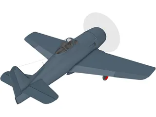 F8F-2 Bearcat 3D Model preview