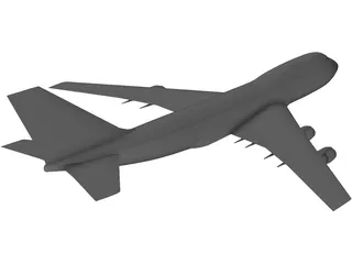 Boeing 747-200 3D Model preview