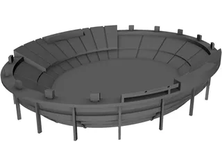 Modern Stadium 3D Model preview