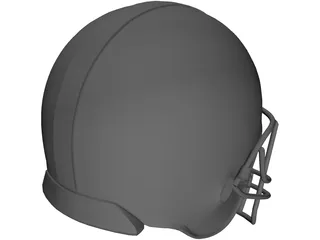 Football Helmet 3D Model preview