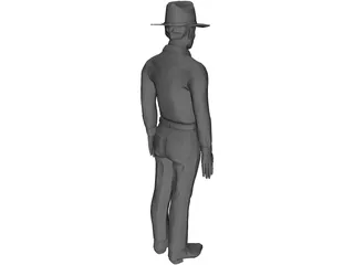 Cowboy 3D Model preview