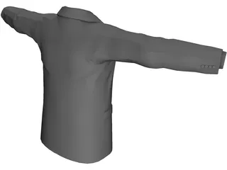 Shirt Tie and Suitcoat 3D Model preview