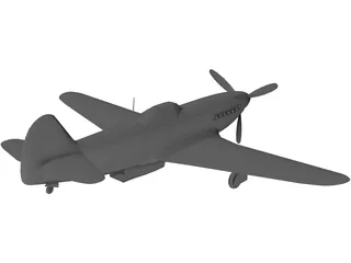 Yakovlev Yak-9 3D Model preview