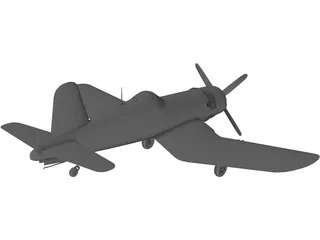 F4U-5 Corsair 3D Model preview