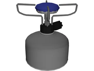 Gas Primus with Balloon for Outdoors 3D Model preview