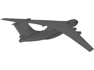 Ilyushin IL-76 Candid 3D Model preview