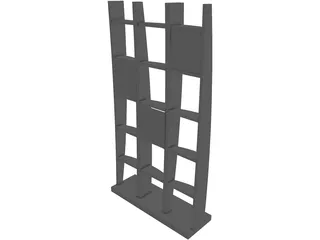Bookcase 3D Model preview