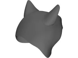 Cat Head 3D Model preview