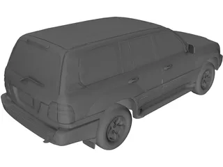 Toyota Land Cruiser (1998) 3D Model preview